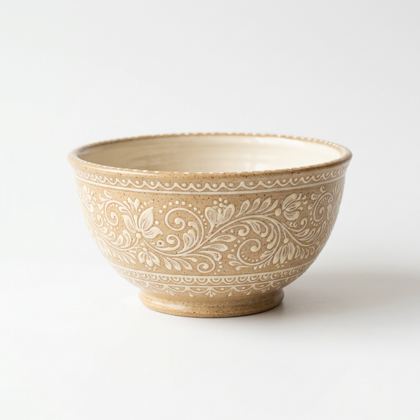 Vintage Floral Ceramic Bowl