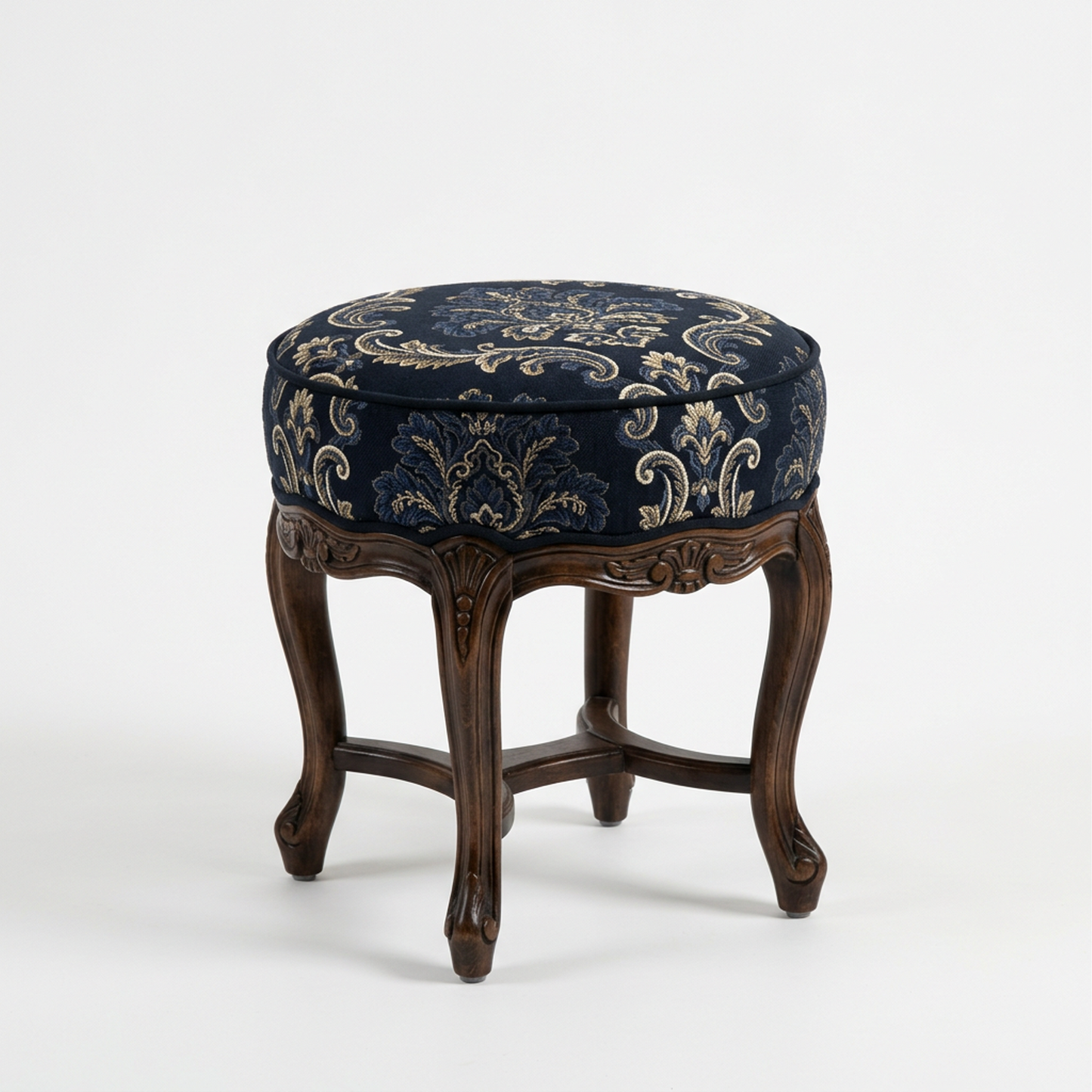 Victorian Round Upholstered Stool