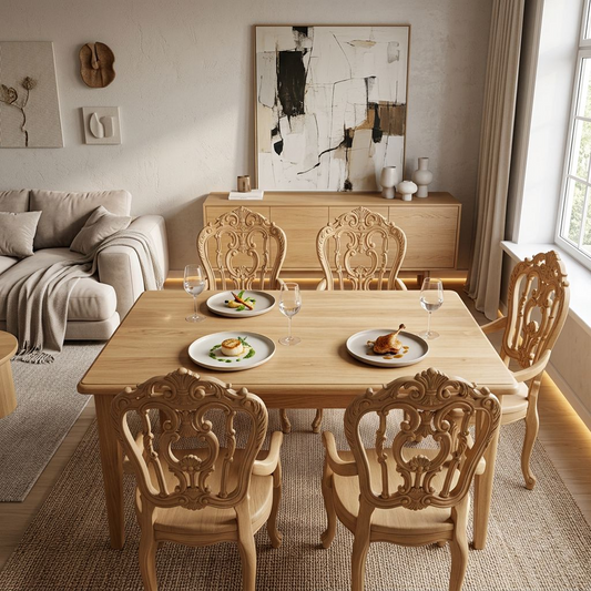 French Vintage Carved Dining Chair