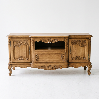 French Vintage Wooden TV Stand