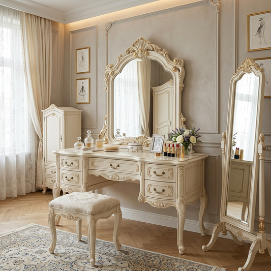 French Vintage Vanity Table