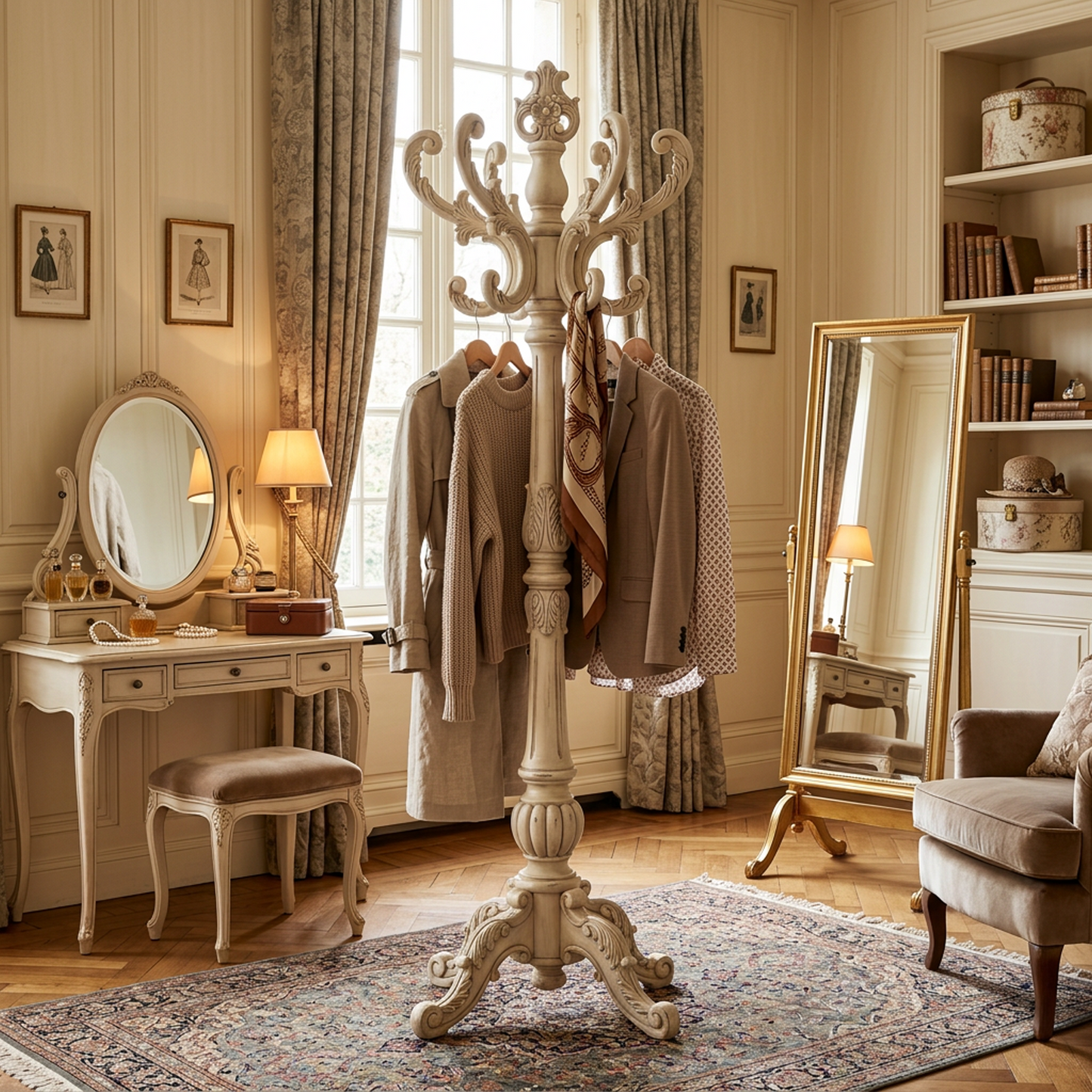 French Vintage Coat Rack