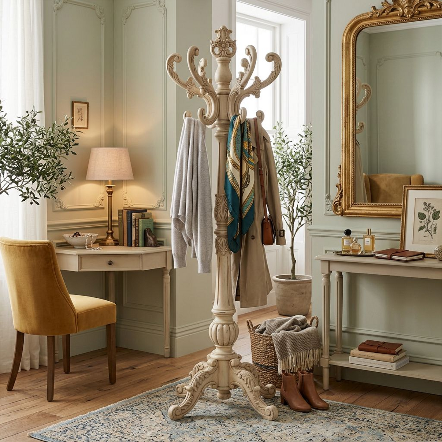 French Vintage Coat Rack