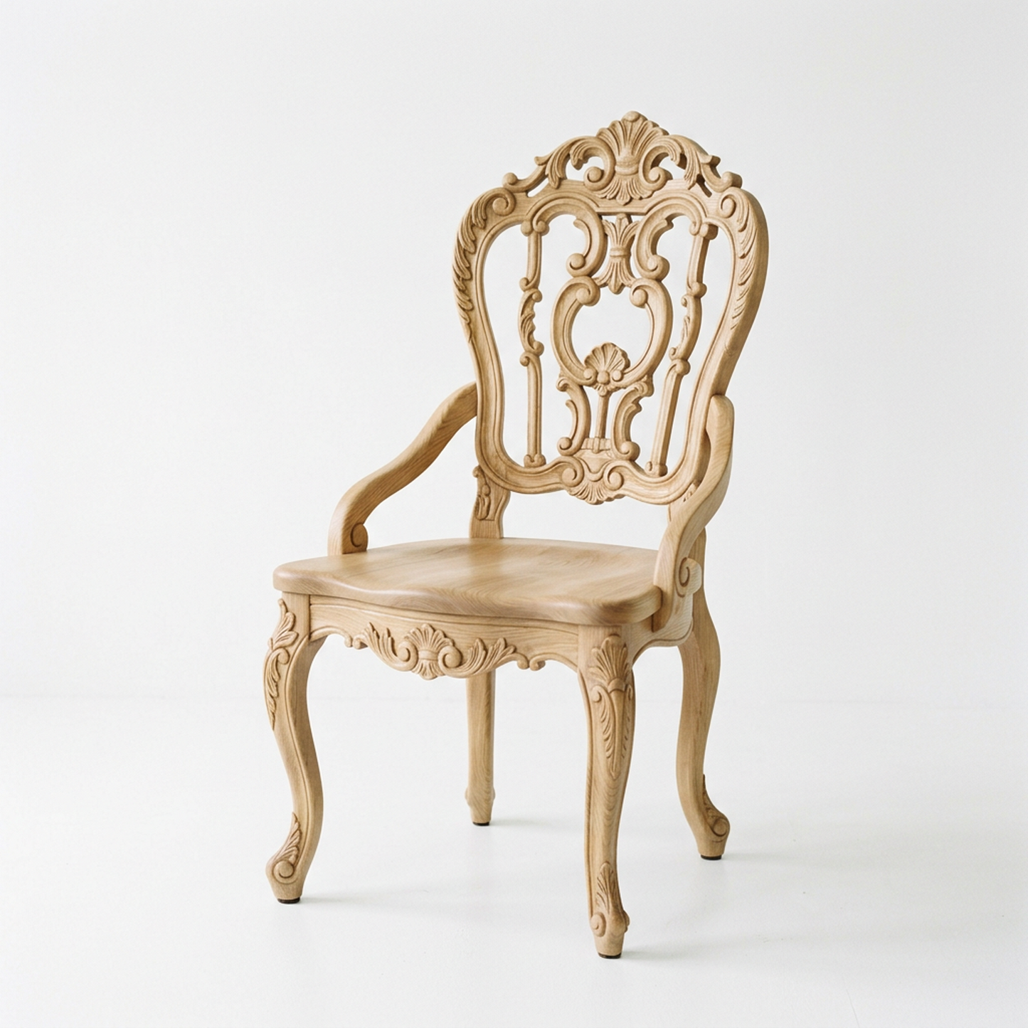 French Vintage Carved Dining Chair
