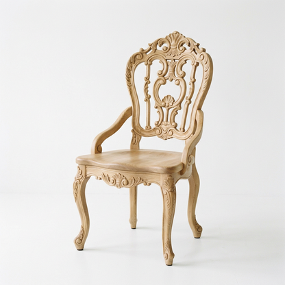 French Vintage Carved Dining Chair