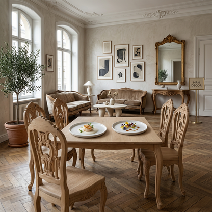 French Vintage Carved Dining Chair